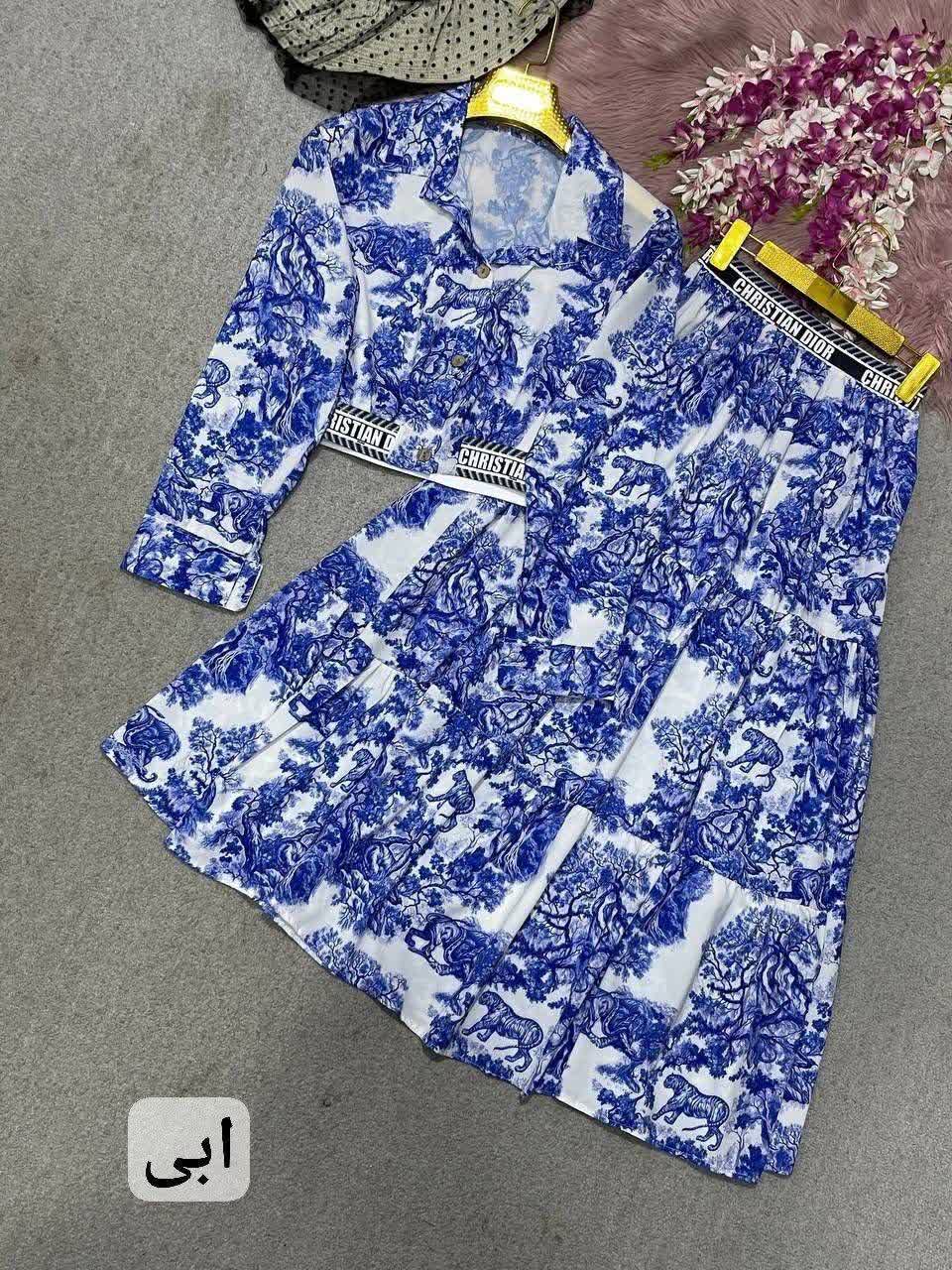 ست کراپ و دامن